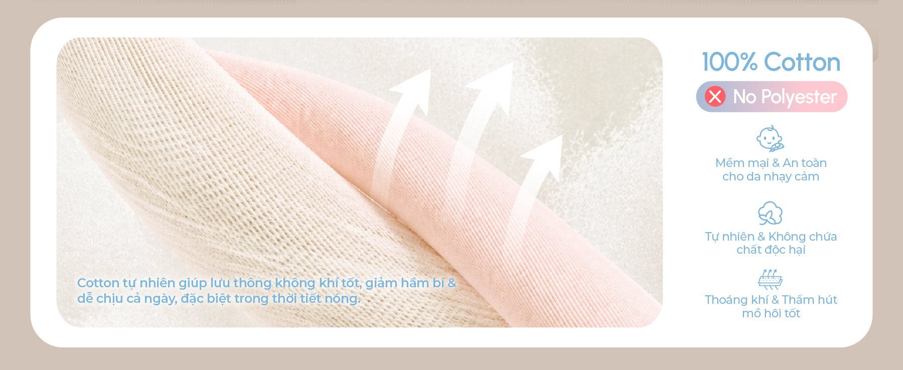 [PRE ORDER] Địu Em Bé MOOIMOM Evolve Cotton Thoáng Khí, Trợ Lực Cho Bé Sơ Sinh description image