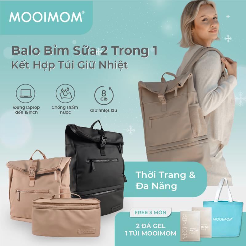 MOOIMOM Túi Bỉm Sữa Đa Năng 2in1