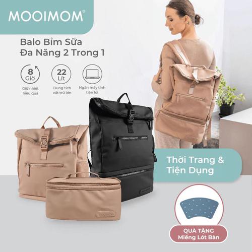 MOOIMOM Túi Bỉm Sữa Đa Năng 2in1