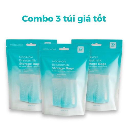 MOOIMOM Combo 3 Gói trữ sữa cảm ứng nhiệt 100ml