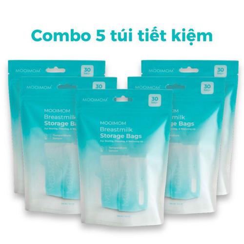 MOOIMOM Combo 5 Gói trữ sữa cảm ứng nhiệt 100ml