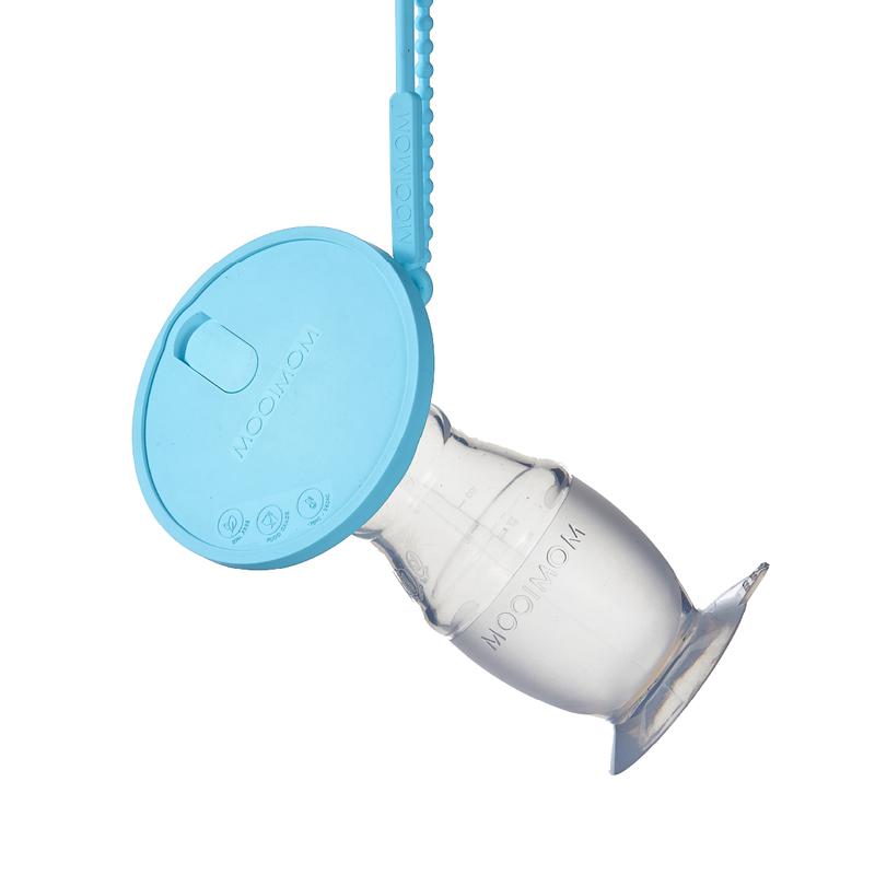 MOOIMOM Cốc Hứng Sữa Silicone Cao Cấp Cho Mẹ Sau Sinh Chống Tràn, Kèm Nắp Đậy & Dây Đeo Tiện Lợi - ảnh 6
