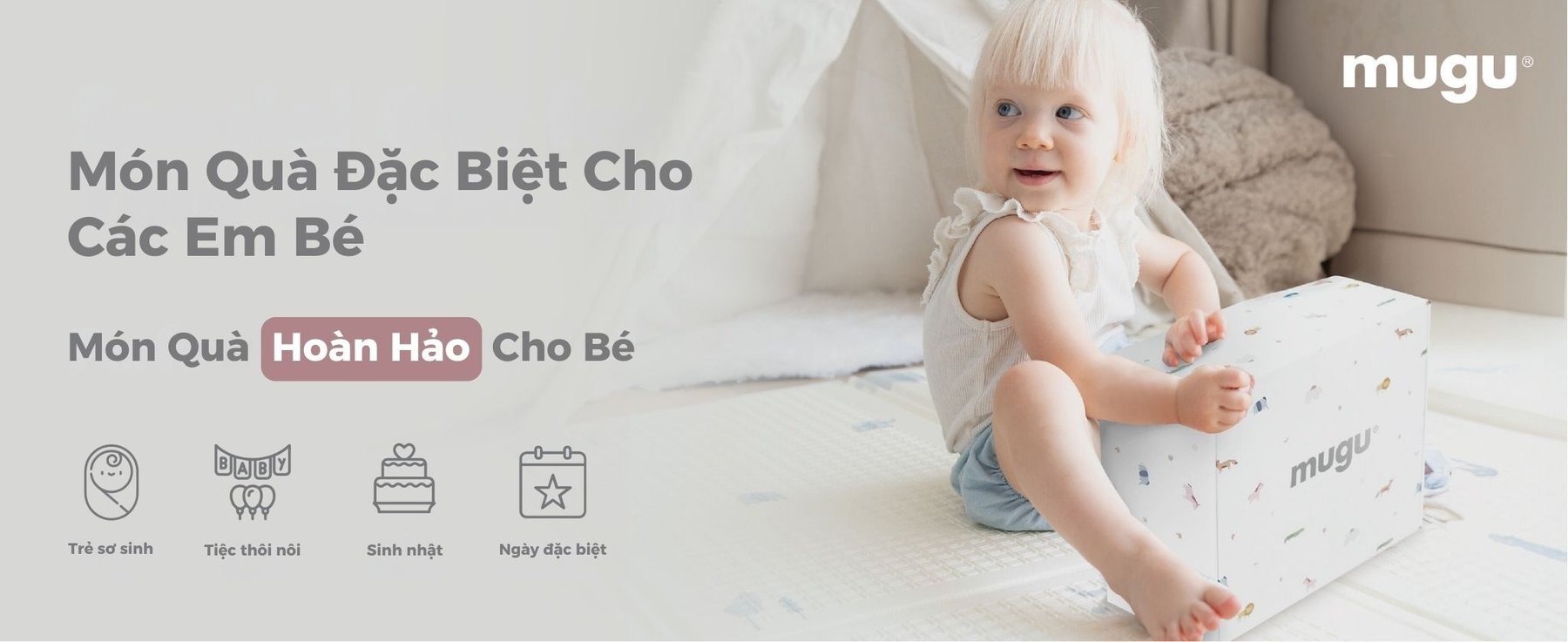 Mugu CUDDLE GIFTSET - Hộp Quà Đồ Chơi Thú Bông Cho Bé description image