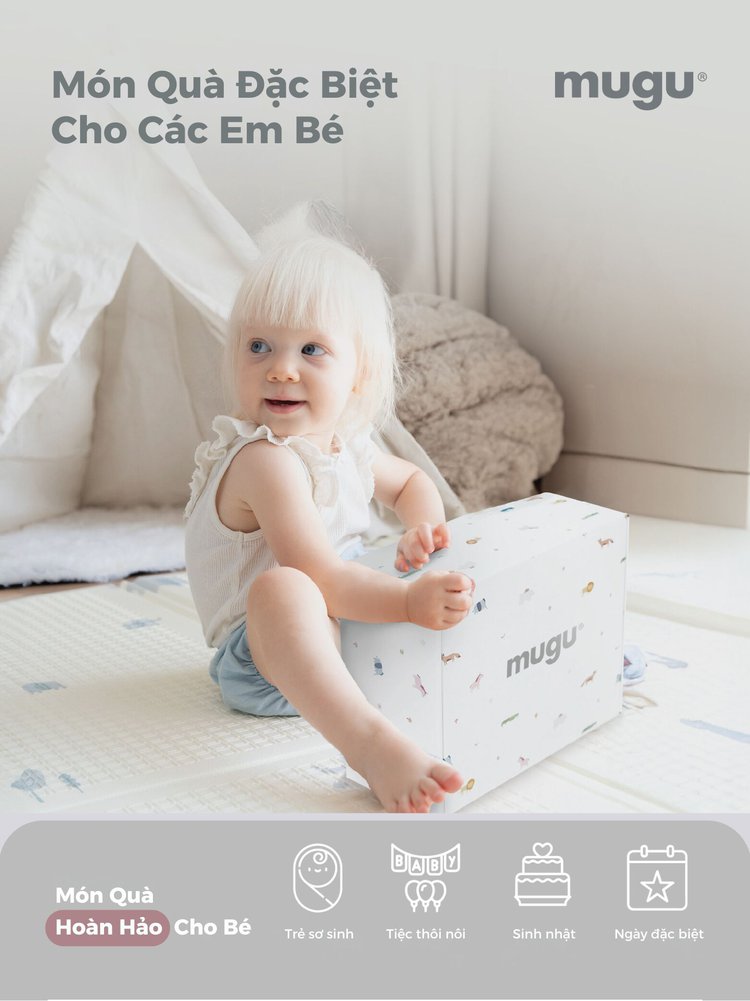 Mugu CUDDLE GIFTSET - Hộp Quà Đồ Chơi Thú Bông Cho Bé description image