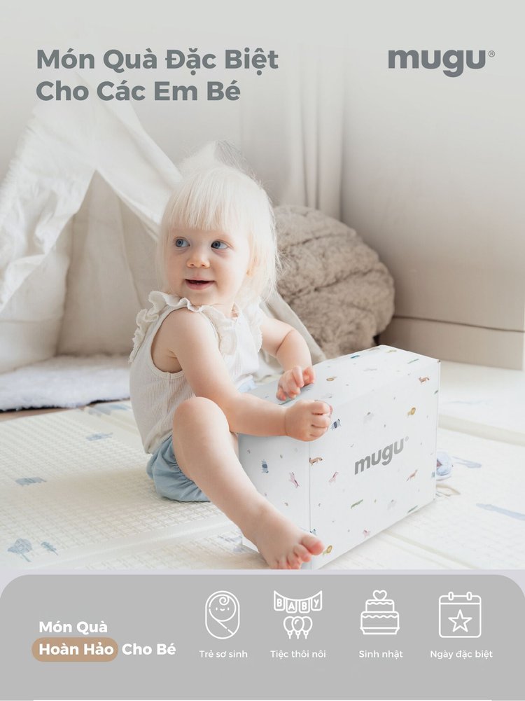 Mugu Giggle Giftset - Hộp Quà Cười Khúc Khích Cho Bé description image