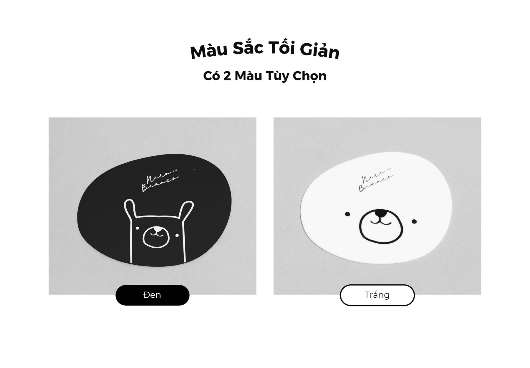 Miếng Lót Ly Silicone Nero Bianco description image
