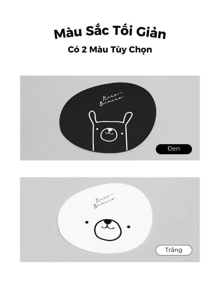 Miếng Lót Ly Silicone Nero Bianco description image