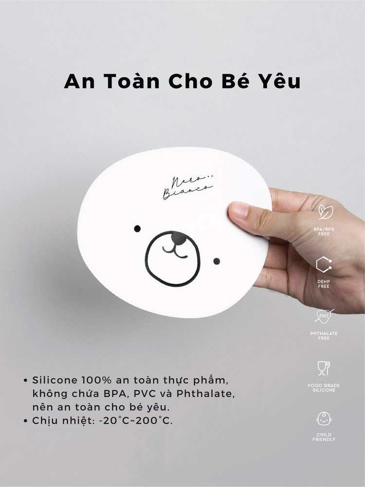 Miếng Lót Ly Silicone Nero Bianco description image