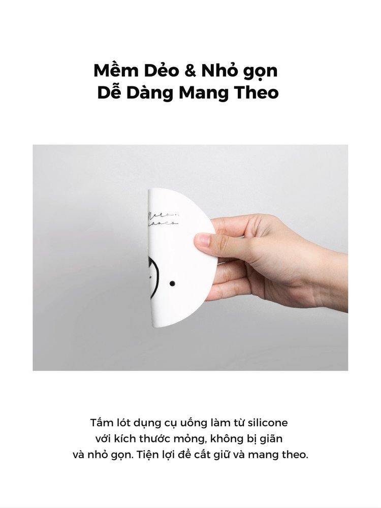 Miếng Lót Ly Silicone Nero Bianco description image