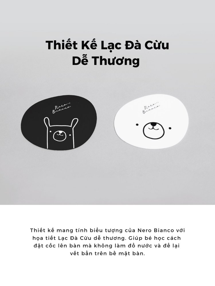 Miếng Lót Ly Silicone Nero Bianco description image