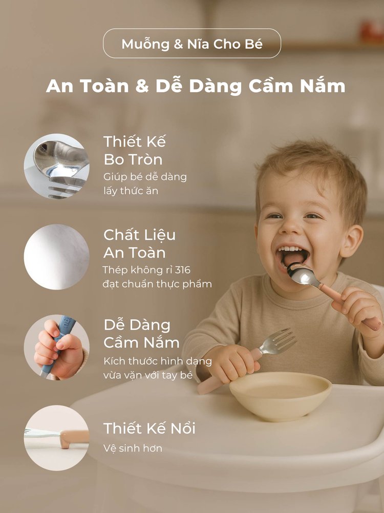 mugu Bộ Hộp Cơm 3 Món Bao Gồm Hộp Cơm Bento, Túi Đựng Hộp Cơm Đa Năng, Set Muỗng và Nĩa Cho Bé description image