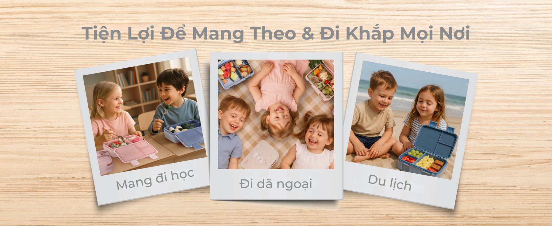 mugu Bộ Hộp Cơm Kèm Túi Đựng Tiện Lợi Cho Bé description image